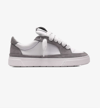 Чоловічі кеди ENVISØ BØUND A033-01 біла шкіра/сірий замш